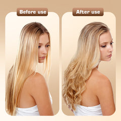 Ceramic Hair Straightener and Curler 2 in 1 - Curling Iron 1.25 In , Adjustable Temp 450°F, Dual Voltage, Anti-Tangle Barrel for Salon Shine, Frizz-Free Curls & Straight Styles for All Hair
