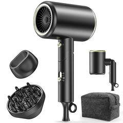 Hair Dryer,Juyafio 150000RPM Upgraded Professional Ionic Blow Dryer with diffuser for Women Men
