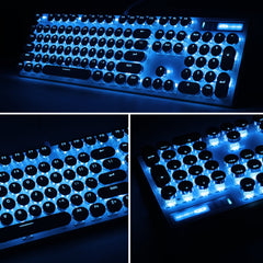 MageGee Full-size USB Gaming Keyboard with USB port, White